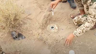 مقتل طفل يمني بانفجار لغم حوثي في تعز