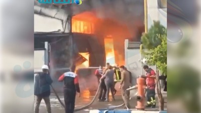 حريق في أكبر مصنع لزيوت المحركات بإيران